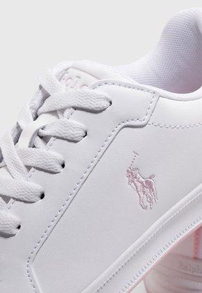 Tenis Lifestyle Blanco-Rosa Polo Ralph Lauren Jr