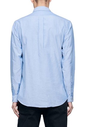 Camisa Azul Polo Ralph Lauren Cu Bd Pkt Sp