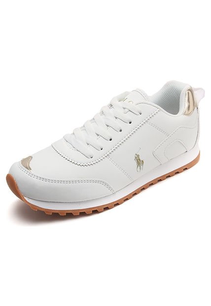 Dafiti Colombia Zapatos Polo Mujer Dafiti Tenis Blanco-Dorado Polo