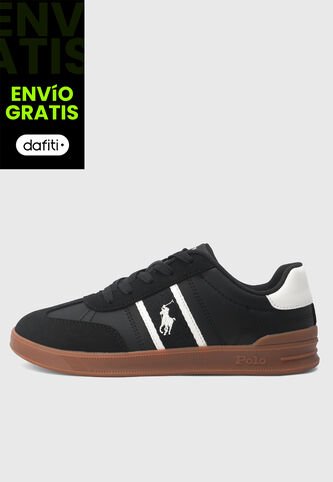 Tenis Lifestyle POLO RALPH LAUREN Jr. Heritage Court Negro Polo Ralph Lauren