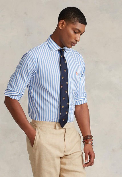 Camisa Azul-Blanco Polo Ralph Lauren