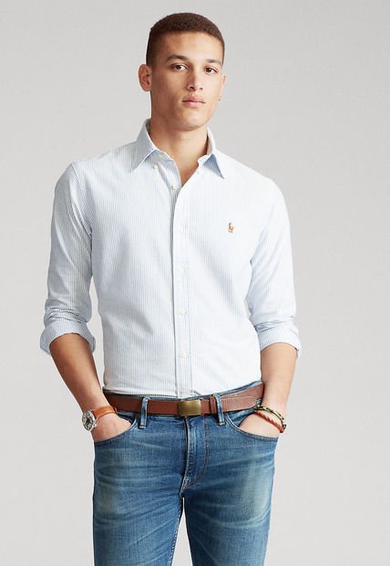 Camisa Azul-Blanco Polo Ralph Lauren
