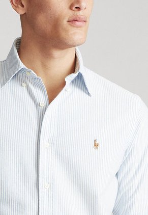 Camisa Blanco-Azul Polo Ralph Lauren