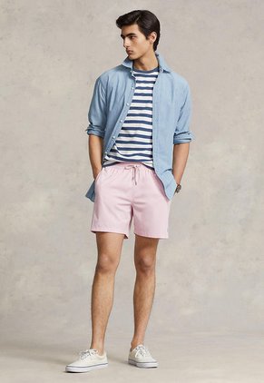 Pantaloneta de Baño Rosa Polo Ralph Lauren Traveler