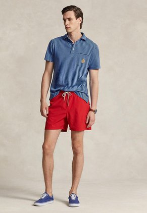 Pantaloneta de Baño Rojo-Blanco Polo Ralph Lauren