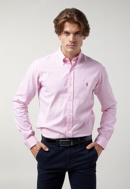 Camisa Blanco-Rosa Polo Ralph Lauren