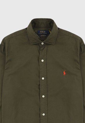 Camisa Verde Oliva Polo Ralph Lauren