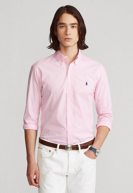 camisa rosa ralph lauren