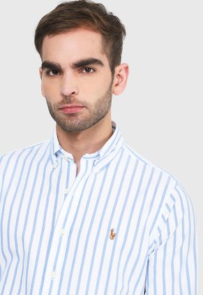 Camisa Azul-Blanco Polo Ralph Lauren