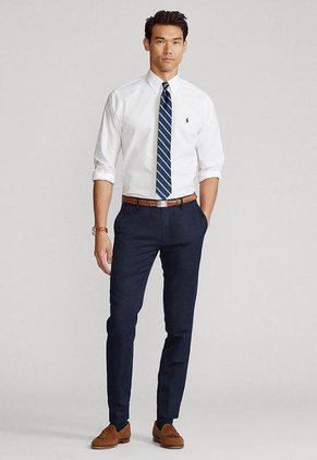 Camisa Blanco-Azul Polo Ralph Lauren