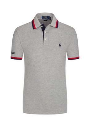 Polo Gris-Azul-Rojo Polo Ralph Lauren