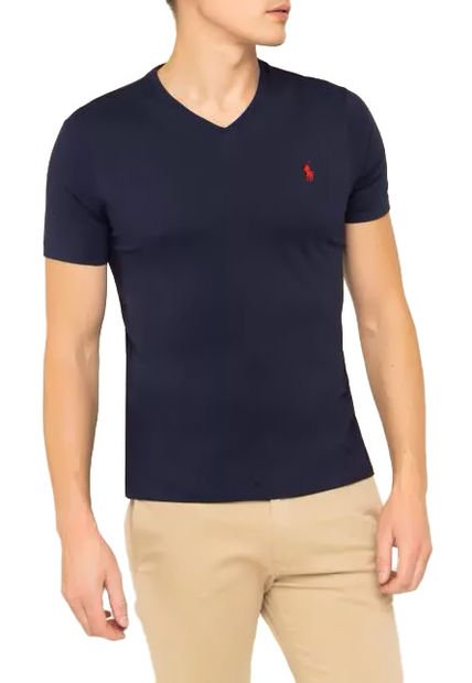 Camiseta Azul Navy Polo Ralph Lauren Ink Ssl Tsh