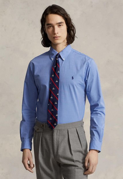 Camisa Azul Polo Ralph Lauren