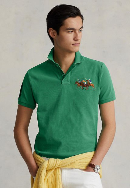 Camiseta Polo Verde Multicolor Polo Ralph Lauren