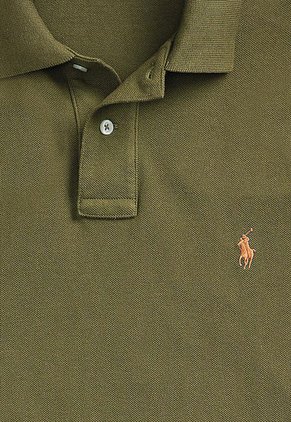 Polo Verde Oliva-Naranja Polo Ralph Lauren Ssl Knt