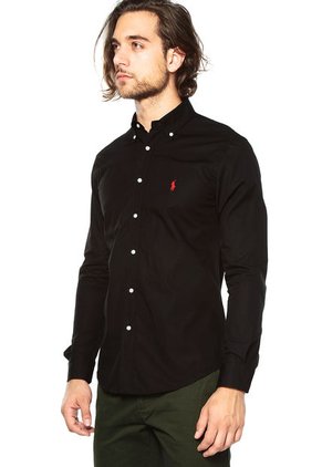 Camisa Negra Polo