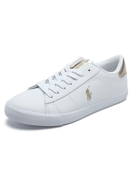 Ya que neumonía Día Tenis Blanco-Dorado Polo Ralph Lauren - Compra Ahora | Dafiti Colombia