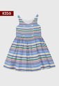 Vestido Azul-Multicolor Polo Ralph Lauren Kids de Polo Ralph Lauren Kids