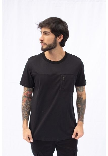 CAMISETA POMPILIO SLIM TEXTURA MAYA CON BOLSILLO