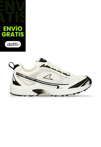 Tenis Deportivos Para Hombre Power Blanco-Negro Zeta Relic Power