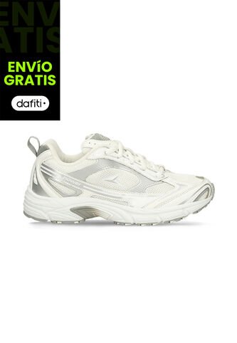 Tenis Deportivos Para Mujer Power Beige-Azul Zeta Relic Power