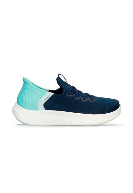 Tenis Deportivos Azul Power N-Walk Quickfit Lace Mujer