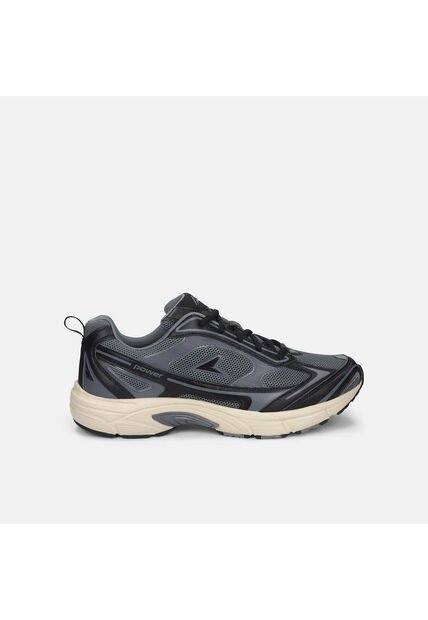 Tenis Deportivos Para Hombre Power Gris Zeta Relic