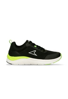 Tenis Deportivos Negro-Verde Power Bew Running Hombre