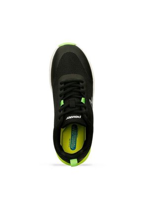 Tenis Deportivos Negro-Verde Power Bew Running Hombre