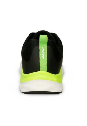 Tenis Deportivos Negro-Verde Power Bew Running Hombre
