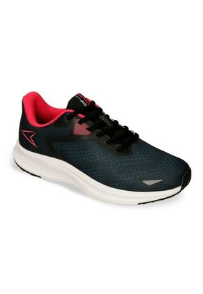 Tenis Deportivos Negro-Fucsia Power Harrow Plus Kazam Mujer