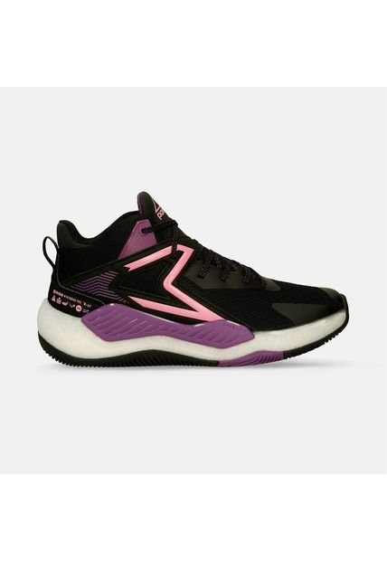 Tenis Deportivos Negro-Morado Power Xorise+300 Evo Clutch Mujer