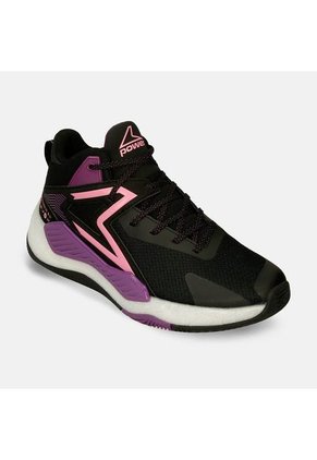 Tenis Deportivos Negro-Morado Power Xorise+300 Evo Clutch Mujer