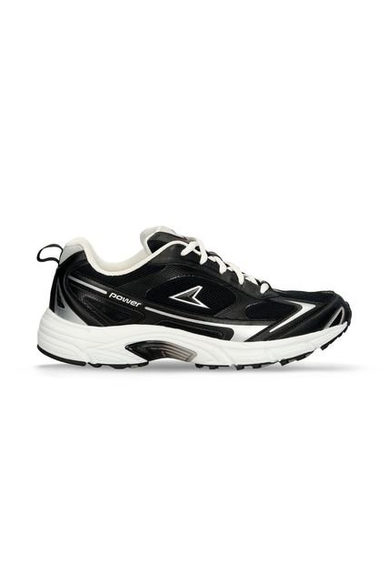 Tenis Deportivos Negro-Gris Power Zeta Relic Hombre