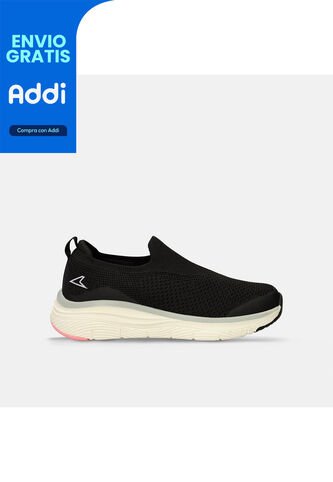 Tenis Deportivos Para Mujer Power Negro Helca Slip On Power
