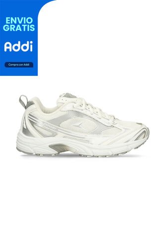 Tenis Deportivos Para Mujer Power Beige-Azul Zeta Relic Power