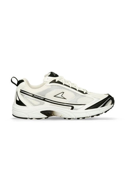 Tenis Deportivos Para Hombre Power Blanco-Negro Zeta Relic