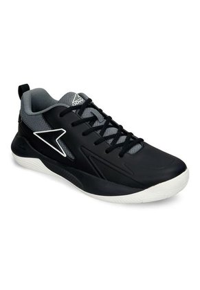 Tenis Deportivos Negro-Gris Power Basketball Hombre