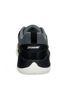 Tenis Deportivos Negro-Gris Power Basketball Hombre