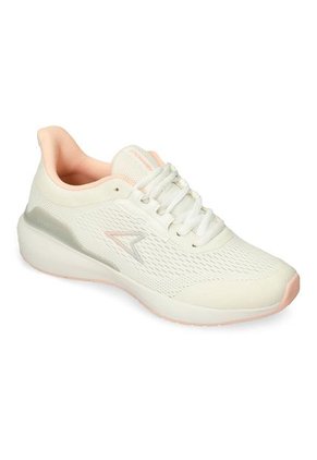 Tenis Deportivos Blanco-Rosa Power Bolt Mujer