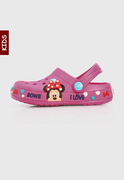 Playera Fucsia-Celeste Premium To Walk Kids Minnie Mouse