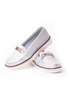 Price Shoes Mocasin Casual Mujer 252F06PLATA