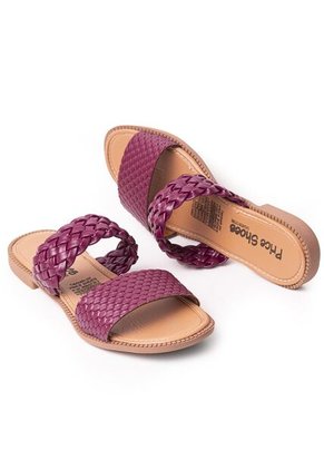 Price Shoes Sandalia Plana Para Mujer 692502VINO