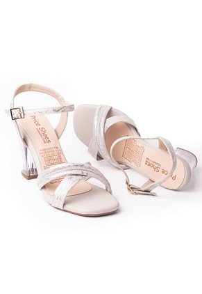 Priceshoes Sandalias Tacones Cristal 902Z127GRIS