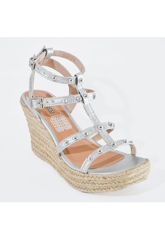 Price Shoes Plataforma Con Estoperoles De Moda Para Mujer 182AL844PLATA Price Shoes
