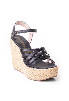 Priceshoes Plataformas En Yute Para Mujer 382011NEGRO