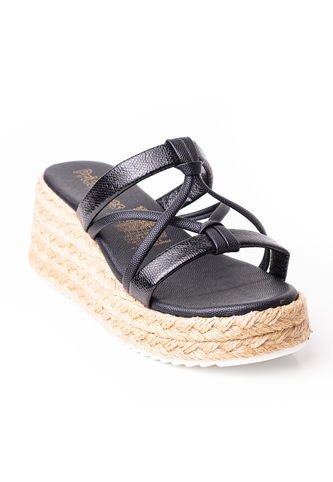Priceshoes Plataformas En Yute Para Mujer 382036NEGRO Price Shoes