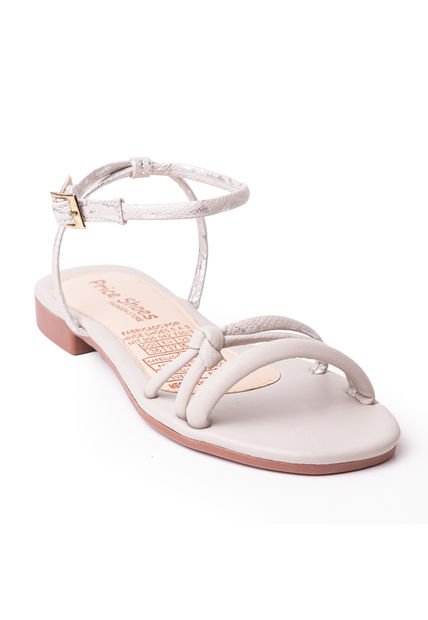 Priceshoes Sandalias Planas Para Mujer 9021351GRIS