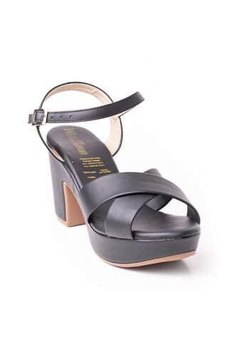 Price Shoes Sandalia Tacon Para Mujer 462JC011NEGRO Price Shoes
