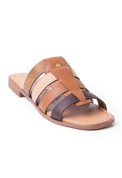 Priceshoes Sandalia Plana Para Dama 692V233TIERRA